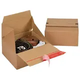 Carton d'expédition Colompac à fond auto et fermeture adhésive Eurobox S 19,4x19,4x8,7 cm - Boîte carton - Lot de 20
