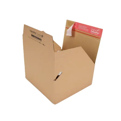 Carton d'expédition Colompac à fond auto et fermeture adhésive Eurobox S 19,4x19,4x8,7 cm - Boîte carton - Lot de 20 - Cartons d'expédition, Boîtes carton-3