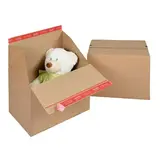 Carton d'expédition Colompac à fond auto et fermeture adhésive Eurobox L 39,4x29,4x28,7 cm - Boîte carton - Lot de 10