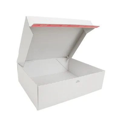 Carton d'expédition aller-retour blanc fermeture adhésive 44,5x37,9x13 cm - Boîte d'expédition blanche - Lot de 20 - Cartons d'expédition, Boîtes carton-4