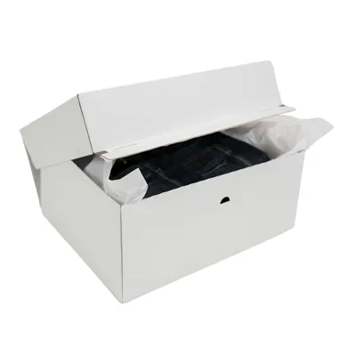 Carton d'expédition aller-retour blanc fermeture adhésive 44,5x37,9x19,5 cm - Boîte d'expédition blanche - Lot de 15 - Cartons d'expédition, Boîtes carton-4
