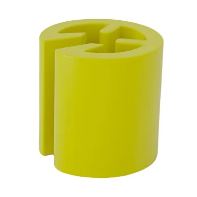 Marque taille neutre jaune ø 1 x 1 cm - Indicateur de taille pour cintre - Paquet de 100 - Marques taille pour cintres