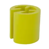 Marque taille neutre jaune ø 1 x 1 cm - Indicateur de taille pour cintre - Paquet de 100 - Marques taille pour cintres