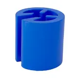 Marque taille neutre bleu ø 1 x 1 cm - Indicateur de taille pour cintre - Paquet de 100 - Marques taille pour cintres