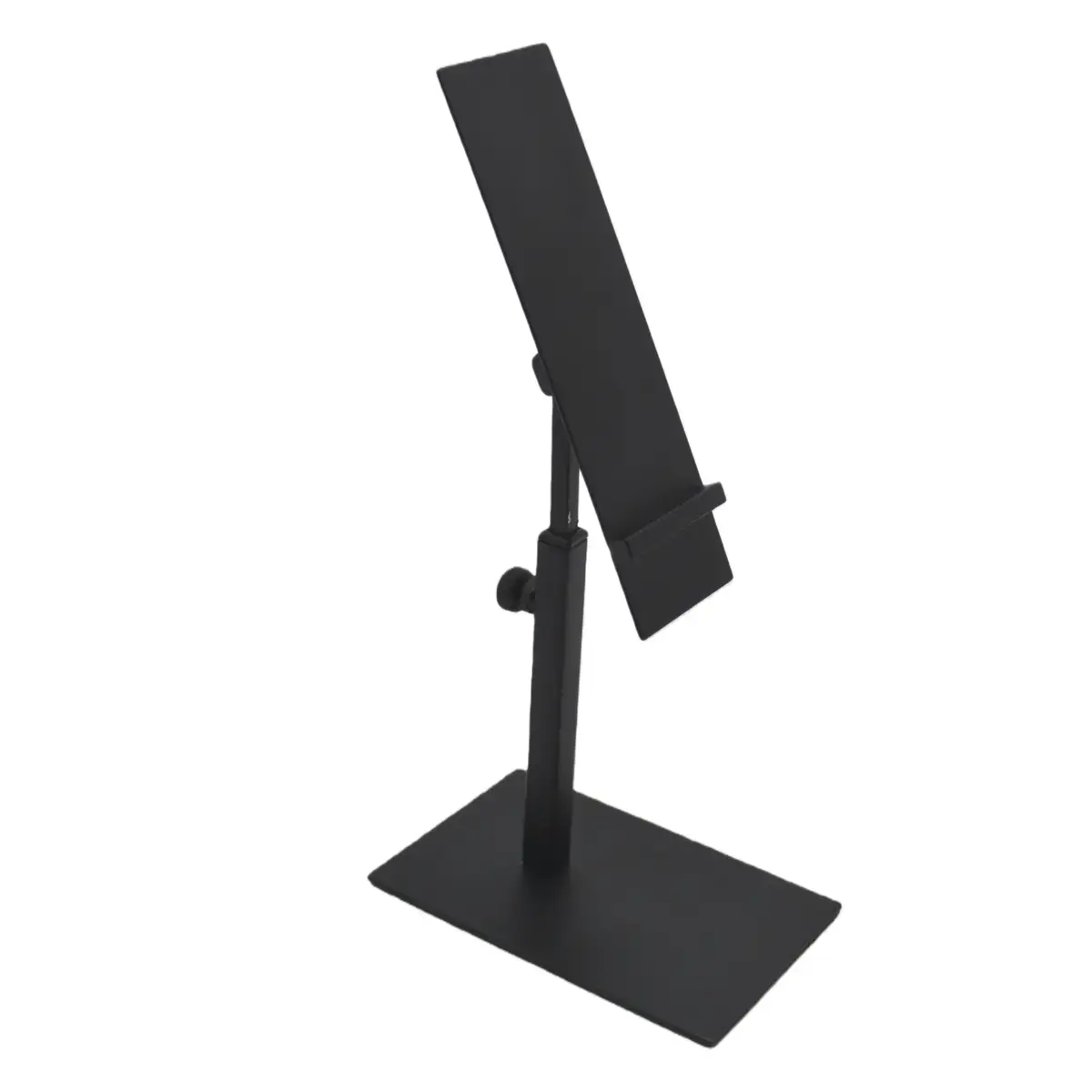 Présentoir chaussure réglable en métal noir H 15 / 22 cm – Support chaussure inclinable pour vitrine et comptoir - Présentoirs chaussures