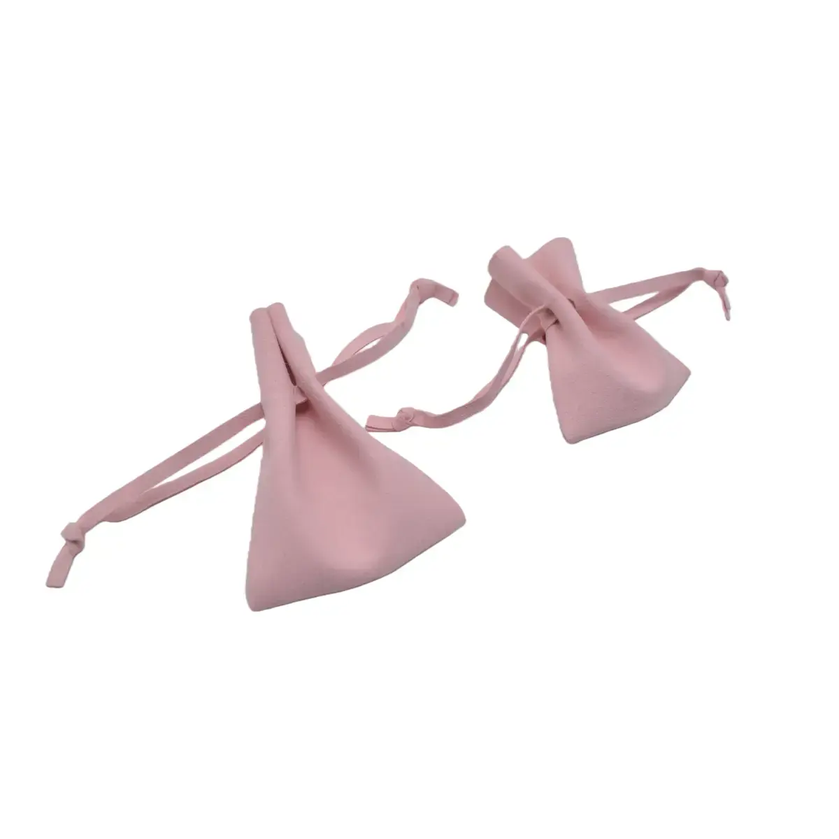 Pochette simili cuir rose 8 x 10 cm – Sachet bijoux avec cordon de serrage - Pochette à bijoux - Lot de 10 - Sachets velours, Pochettes simili cuir-2
