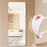Miroir adhésif acrylique argent 49,5 x 149,5 cm - Miroir mural adhésif - Miroir à coller