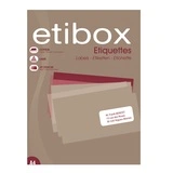6500 Étiquettes adhésives blanches multi-usages 38,1 x 21,2 mm Etibox - Étiquettes adhésives neutres