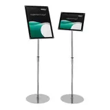Porte-affiche sur pied A4 horizontal / vertical – Porte-message sur pied - Support affiche sur pied - Porte-visuels sur pied