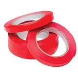 Ruban adhésif rouge pour scelleuse sachets plastique 12 mm x 100 m 28µ - Ruban de fermeture pour scelleuse - Lot de 12 - Sacs à pain, Sacs baguettes