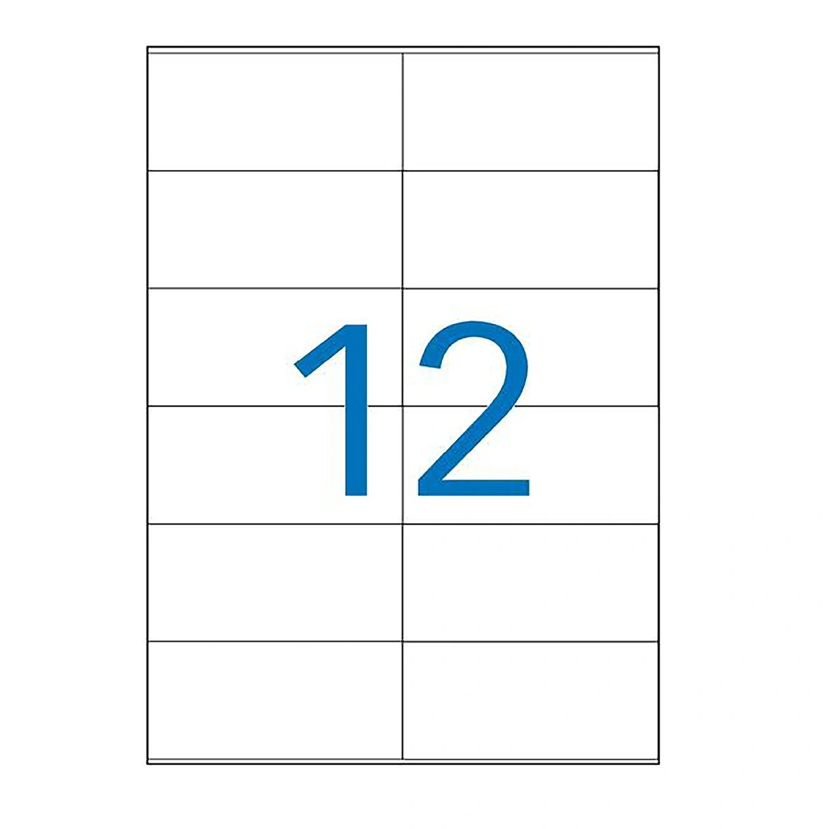 1200 Étiquettes adhésives blanches multi-usages 105 x 48 mm Etibox - Étiquettes adhésives neutres-3