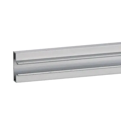 Profil aluminium - Insert aluminium pour panneau rainuré L 94 cm gris finition brut - Profils aluminium