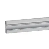 Profil aluminium - Insert aluminium pour panneau rainuré L 94 cm gris finition brut - Profils aluminium