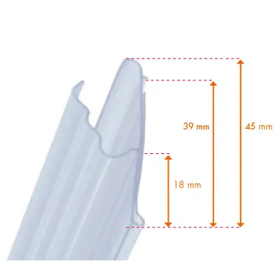 Porte-étiquettes plastique - Ligne Store blanc pas de 25 mm-5