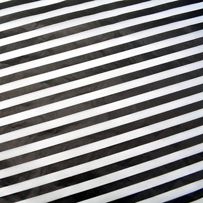 Papier de soie noir et blanc à rayures 17g/m², feuilles de 50 x 70 cm, rame de 120 feuilles - Papiers de soie