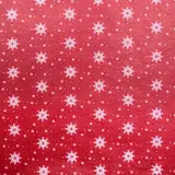 Papier de soie étoiles rouge/blanc 17g/m² 50x70 cm – Paquet de 120 feuilles - Papiers de soie
