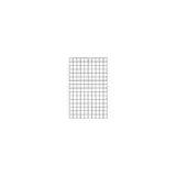 Grille murale 80 x 50 cm Métal - Présentoir grille - Grille d'exposition - Gris martelé - Lot de 2