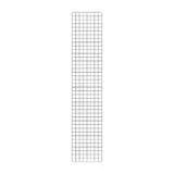Grille murale 200 x 40 cm Métal - Présentoir grille - Grille d'exposition - Gris martelé - Lot de 2 - Grilles murales