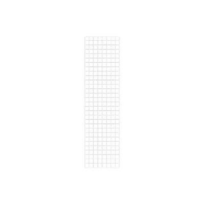 Grille murale 150 x 40 cm Métal - Présentoir grille - Grille d'exposition - Blanc - Lot de 2 - Grilles murales