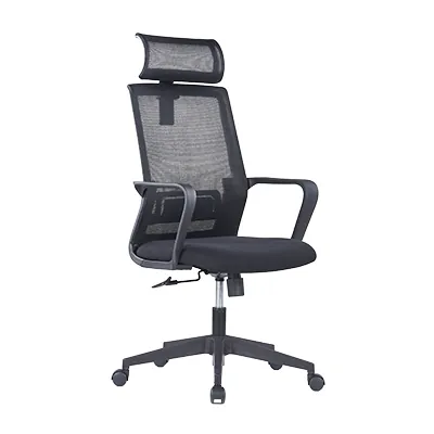 Chaise de bureau professionnelle VENISE noir – support lombaire et têtière réglables - mécanisme basculant centré - Sièges de bureaux, Fauteuils de bureaux