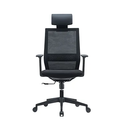 Fauteuil de bureau ergonomique noir NEW YORK - synchrone 3 positions – translation d’assise, appui-tête réglable, accoudoirs 3D - base métal chromé - Sièges de bureaux, Fauteuils de bureaux