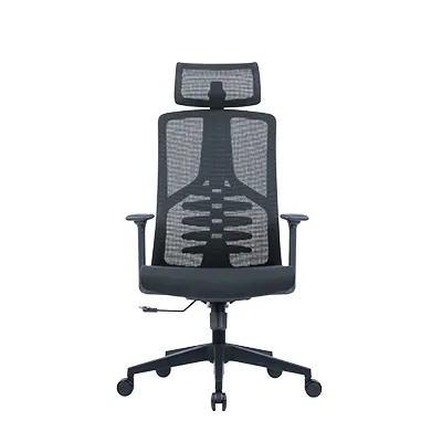 Fauteuil de bureau ergonomique noir BERLIN 3 positions - support lombaire réglable façon colonne vertébrale, têtière réglable, accoudoirs 3D, mousse haute densité - Sièges de bureaux, Fauteuils de bureaux