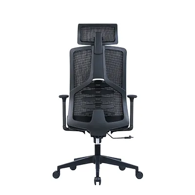 Fauteuil de bureau ergonomique noir BERLIN 3 positions - support lombaire réglable façon colonne vertébrale, têtière réglable, accoudoirs 3D, mousse haute densité - Sièges de bureaux, Fauteuils de bureaux-5