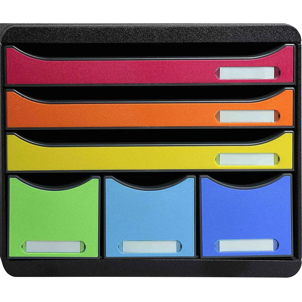 Module de classement 6 tiroirs A4+ Exacompta Store-Box Iderama Arlequin - Caisson de rangement - Modules de classement-2