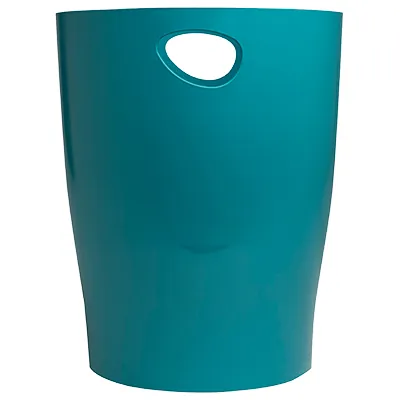 Corbeille à papier Ecobin Skandi bleu pacifique 15L - Corbeilles à papier-2