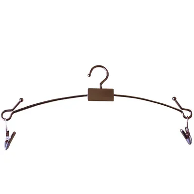 Cintre métal rose cuivré avec pinces 29 cm - Cintre à pinces - Cintre lingerie - Lot de 5 - Cintres à pinces