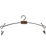 Cintre métal rose cuivré avec pinces 29 cm - Cintre à pinces - Cintre lingerie - Lot de 5 - Cintres à pinces