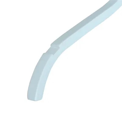 Cintre bois blanc laminé avec encoches 42 cm - Cintre chemise - Cintre robe - Lot de 10 - Cintres bois-2