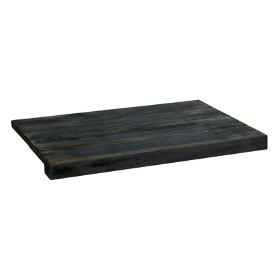 Tablette bois pour rayonnage magasin 60 x 31,8 cm, ép. 18 mm - Noir charbonneux - Tablettes Bois Brut
