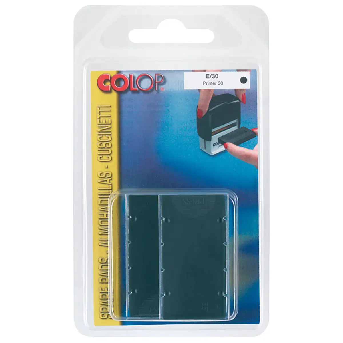 Cassette d'encrage pour tampon encreur Colop Printer E/30 - Recharge tampon encreur - Noir - Lot de 2 - Tampons encreurs, Encres pour tampons-2