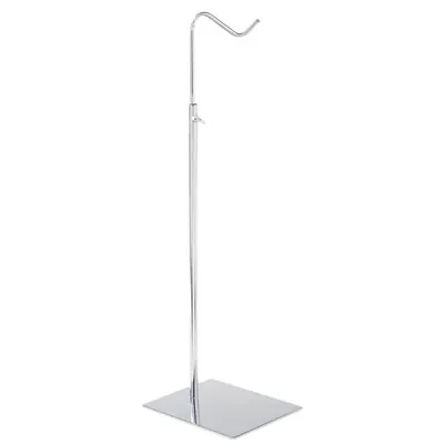 Présentoir réglable porte sac 1 bras H 37 à 58 cm métal chromé - Présentoir sac à main - Présentoirs sacs et portefeuilles