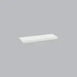 Tablette tôle monobloc - Ligne Store blanc pas de 25 mm