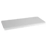 Tablette tôle monobloc - Ligne Store blanc pas de 50 mm