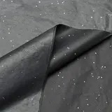Papier de soie noir pailleté 17g/m² 50 x 75 cm, 240 feuilles - Papiers de soie