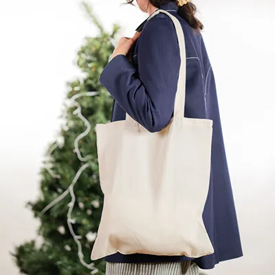 Totebag - Sac coton beige 36 x 41 cm - Paquet de 10 - Sacs coton-5