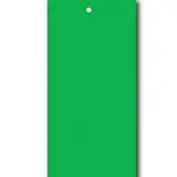 Étiquettes à trou papier cartonné pour pistolet textile 50 x 100 mm, Vert - Lot de 250