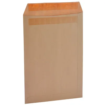 Pochette C4 kraft brun sans fenêtre La Couronne 229 x 324 mm 90g – Boîte de 250 - Enveloppes blanches, Enveloppes kraft-4