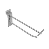 Broche simple pour panneau rainuré avec tige porte-étiquette ø 5 mm x L 15 cm - Tige simple - Métal - Chromé - Lot de 10