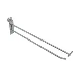 Broche simple pour panneau rainuré avec tige porte-étiquette ø 5,8 mm x L 30 cm - Tige simple - Métal - Chromé - Lot de 10