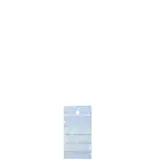 Sachet zip plastique à trou avec bande de marquage 4 x 6 cm PEBD 50µ - Sachet fermeture pression - Transparent - Lot de 1000 - Sacs Polyferm, Sachets fermeture pression