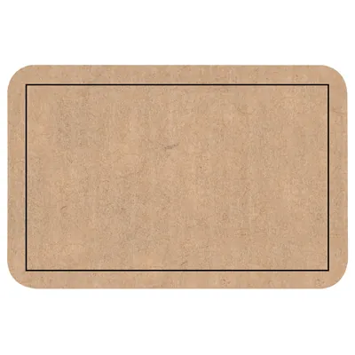 Étiquettes cadeaux adhésives vierges Kraft brun 38 x 25 mm - Boîte de 500 - Étiquettes cadeaux adhésives