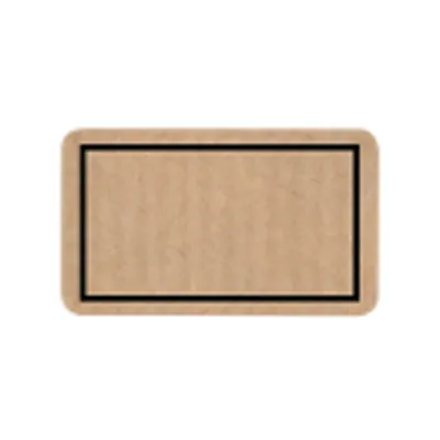 Étiquettes cadeaux adhésives vierges Kraft brun 32 x 19 mm - Boîte de 1000 - Étiquettes cadeaux adhésives