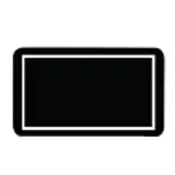 Étiquettes cadeaux adhésives noires vierges 32 x 19 mm - Boîte de 1000 - Étiquettes cadeaux adhésives