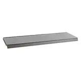 Tablette tôle monobloc - Ligne Store gris métallisé pas de 50 mm
