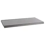 Tablette tôle monobloc - Ligne Store gris métallisé pas de 50 mm