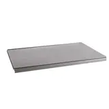 Tablette tôle monobloc - Ligne Store gris métallisé pas de 50 mm